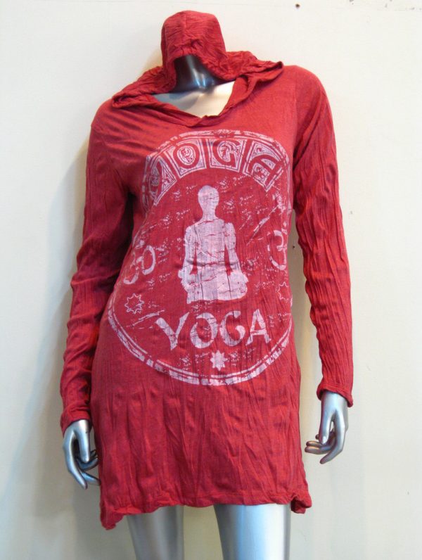 HDD61_Womens Yoga Stamp Hoodie Dress - Image 3