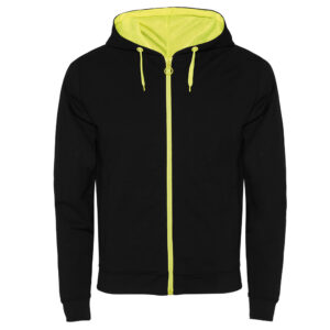 Unisex kapucnis zipzáros pulóver nyomtatható